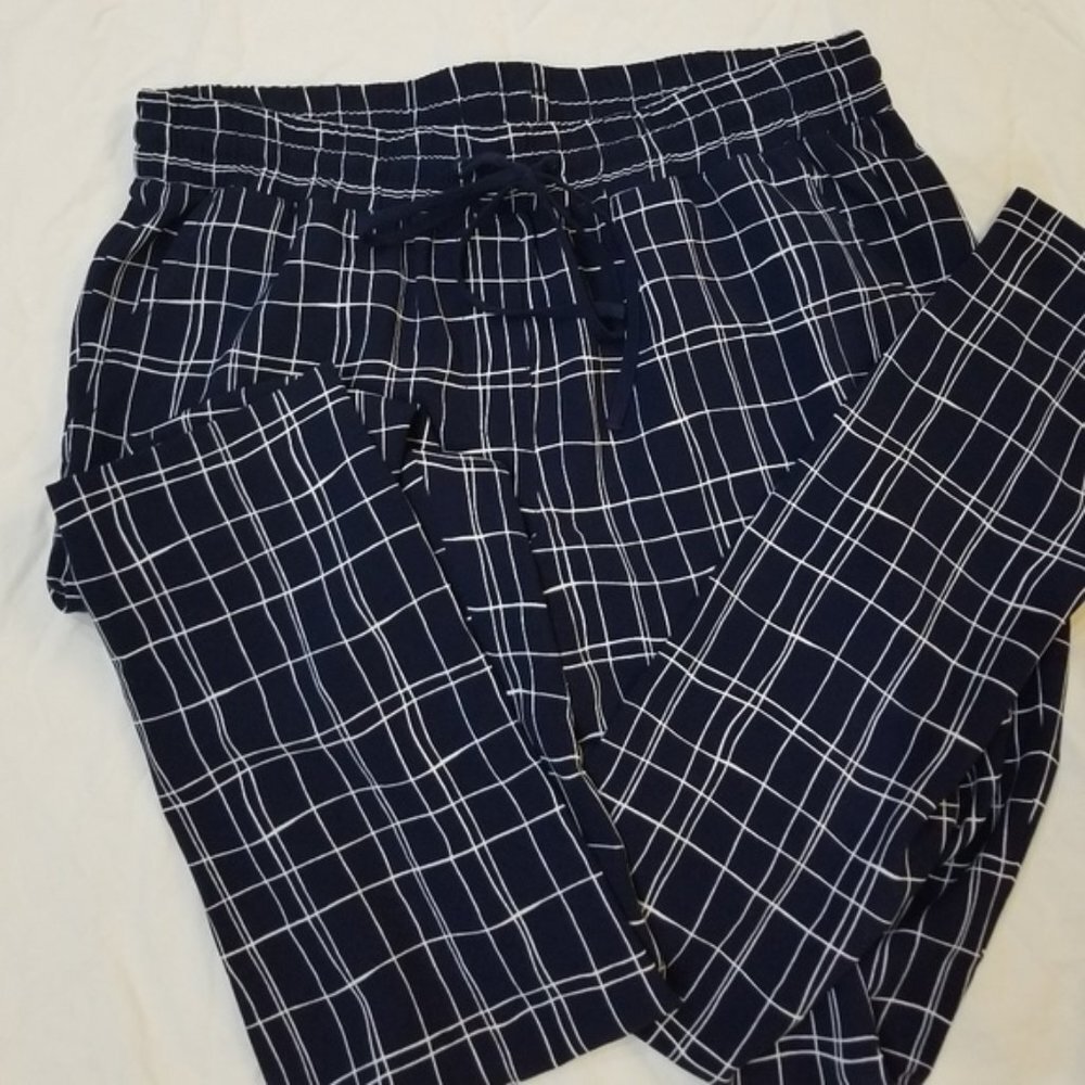 Nautica checkered dress pants in navy and white size M (31)